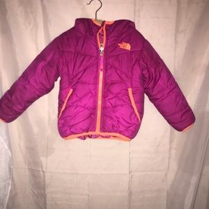 North Face reversible toddlers coat used
